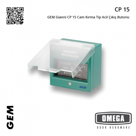 GEM Gianni CP 15 Cam Kırma Tip Acil Çıkış Butonu