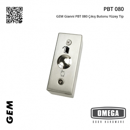 GEM Gianni PBT 080 Çıkış Butonu Yüzey Tip